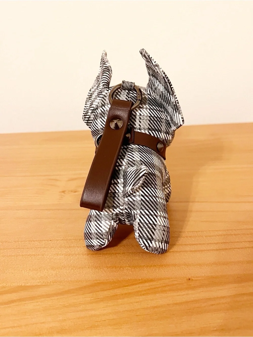 Plaid Bulldog Keychain